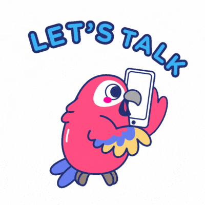 Bird Talking on Phone