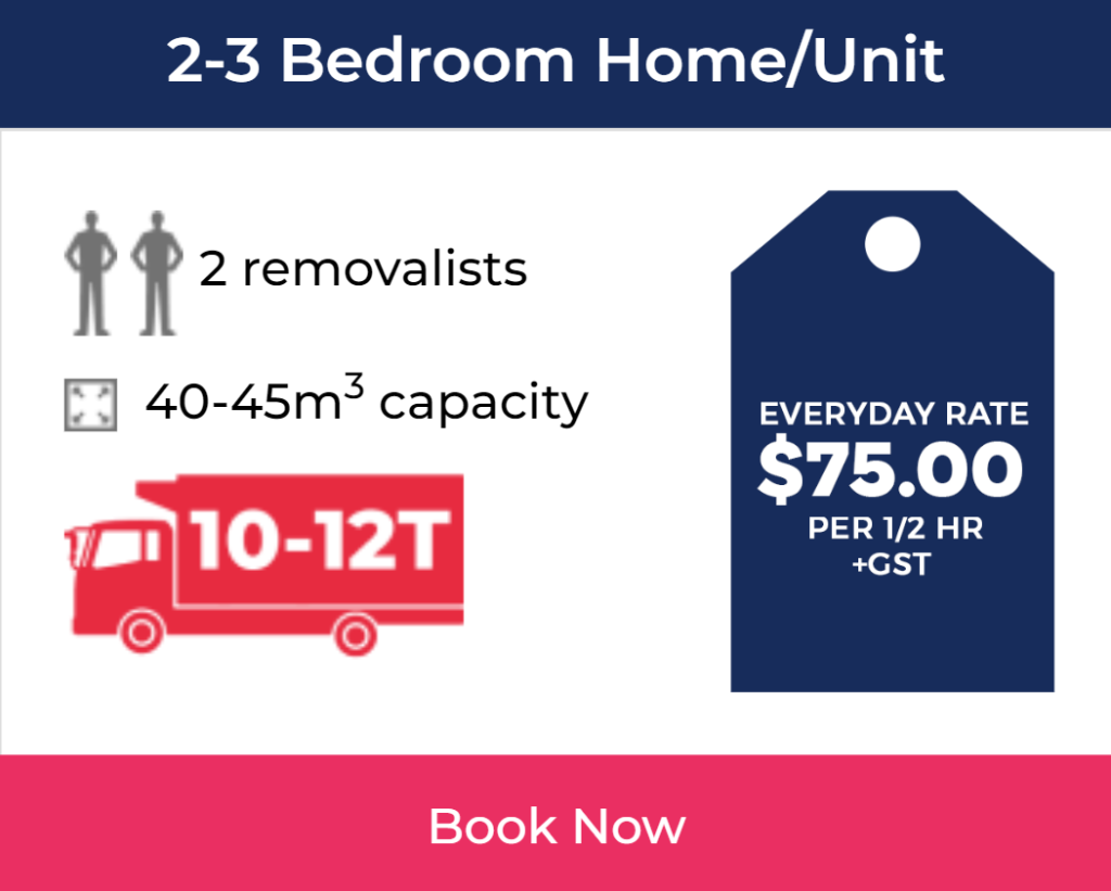 Cost of moving 2-3 bedroom home