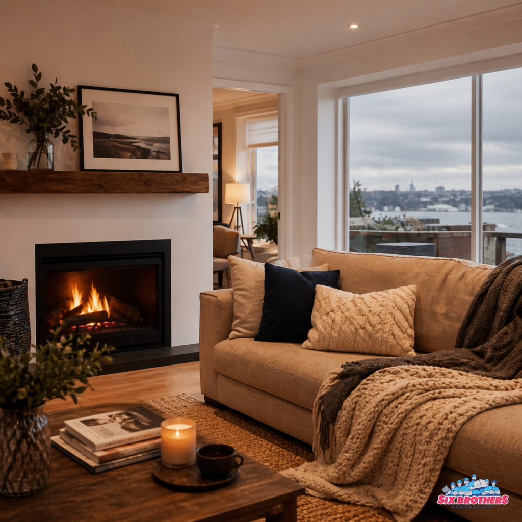Hardest month to sell a house in Sydney image showing a cosy winter interior by Six Brothers Removalists