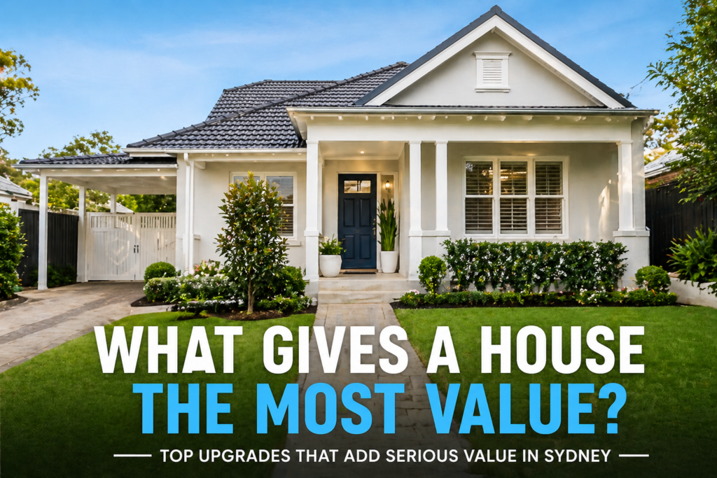 What gives a house the most value with Six Brothers Removalists showing a bright Sydney family home