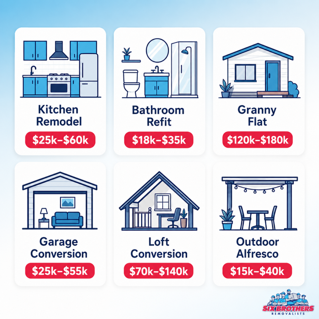Is it cheaper to extend or move section image showing extension cost grid by Six Brothers Removalists