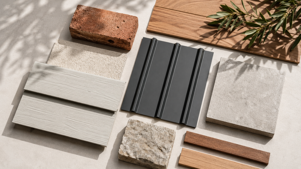 Is a 3 metre extension worth it material swatch flat-lay by Six Brothers Removalists for Sydney extension planning