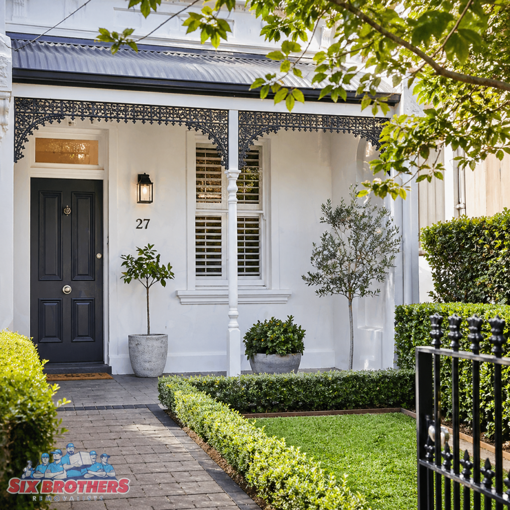Renovations that add value before moving house shown in a tidy front yard by Six Brothers Removalists