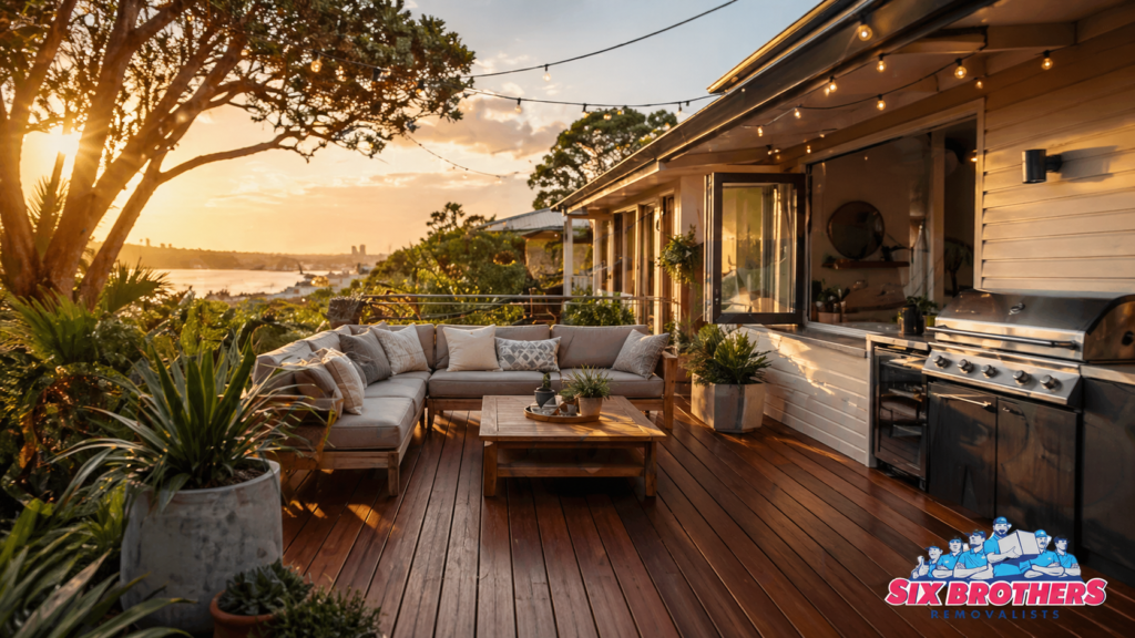 How to add value to your home before selling with a timber deck by Six Brothers Removalists