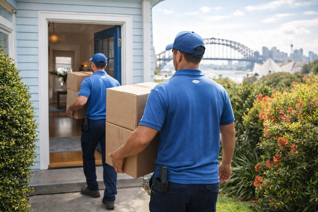 is 10% tip disrespectful Sydney movers carrying boxes into home Six Brothers Removalists guide