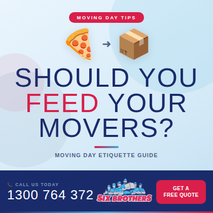 Six Brothers Removalists team — Should You Feed Your Movers on Moving Day?