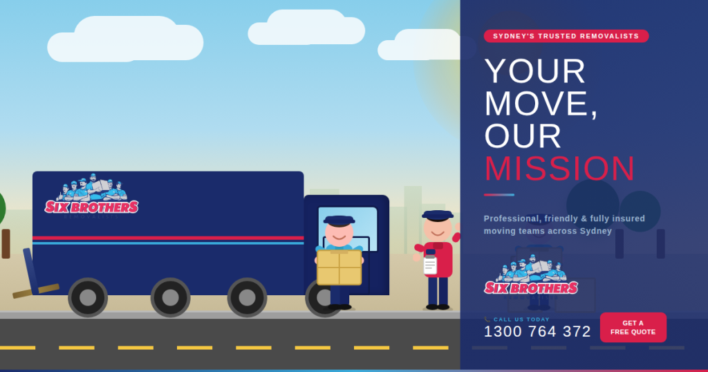 Professional movers loading a truck on moving day in Sydney