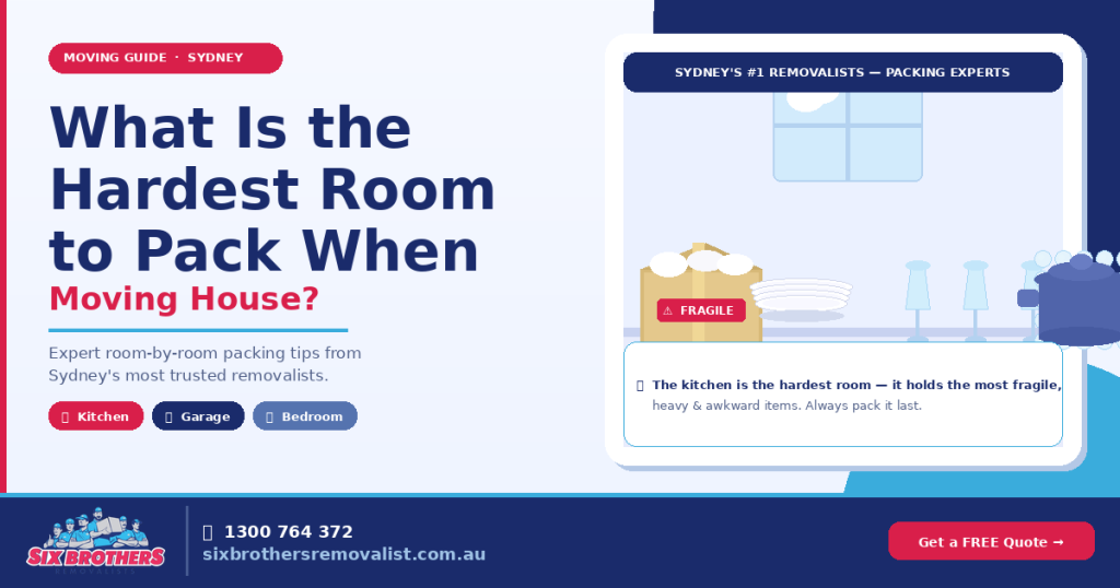 Kitchen packing with plates, glasses, boxes, and bubble wrap—hardest room to pack when moving