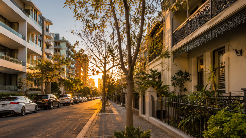 28/36 rule Australia guide by Six Brothers Removalists showing Sydney homes at golden hour