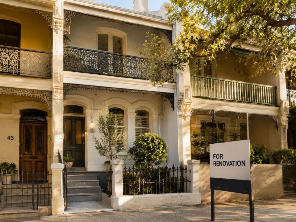 Sydney terrace home cover image for monthly payment on a 60000 home equity loan by Six Brothers Removalists