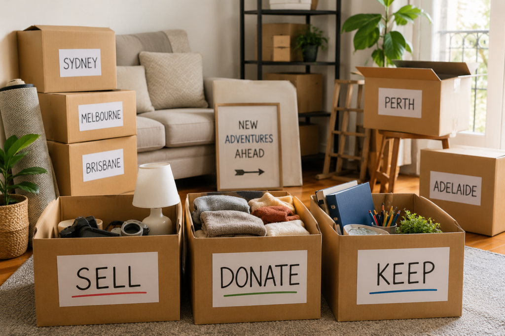 Decluttering before an interstate move from Sydney