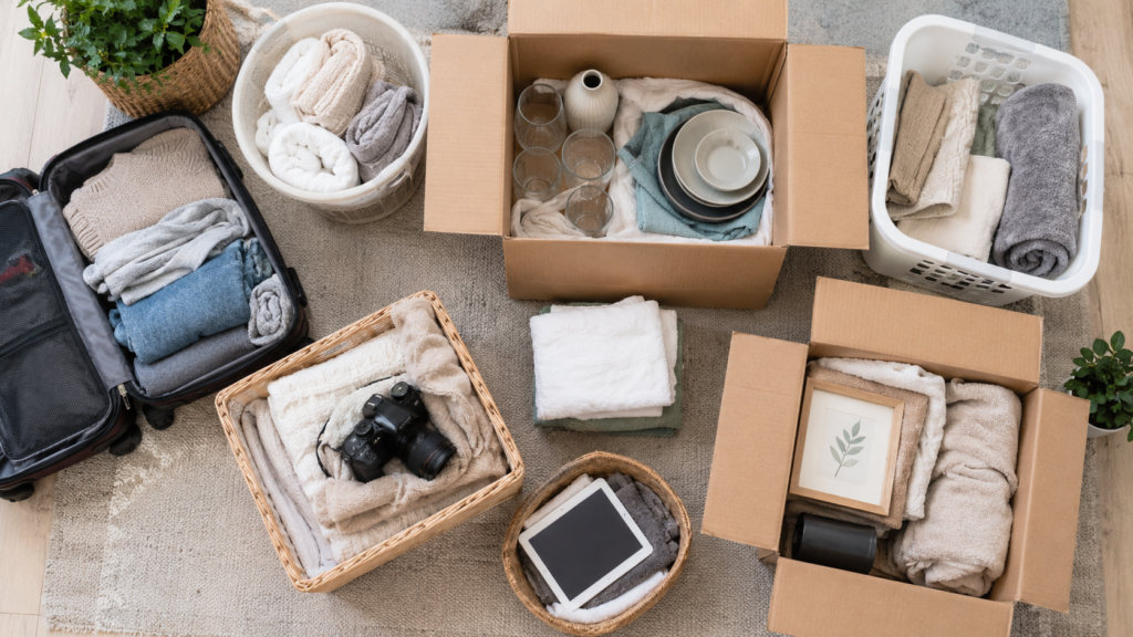 Free moving boxes and packing hacks for interstate moves
