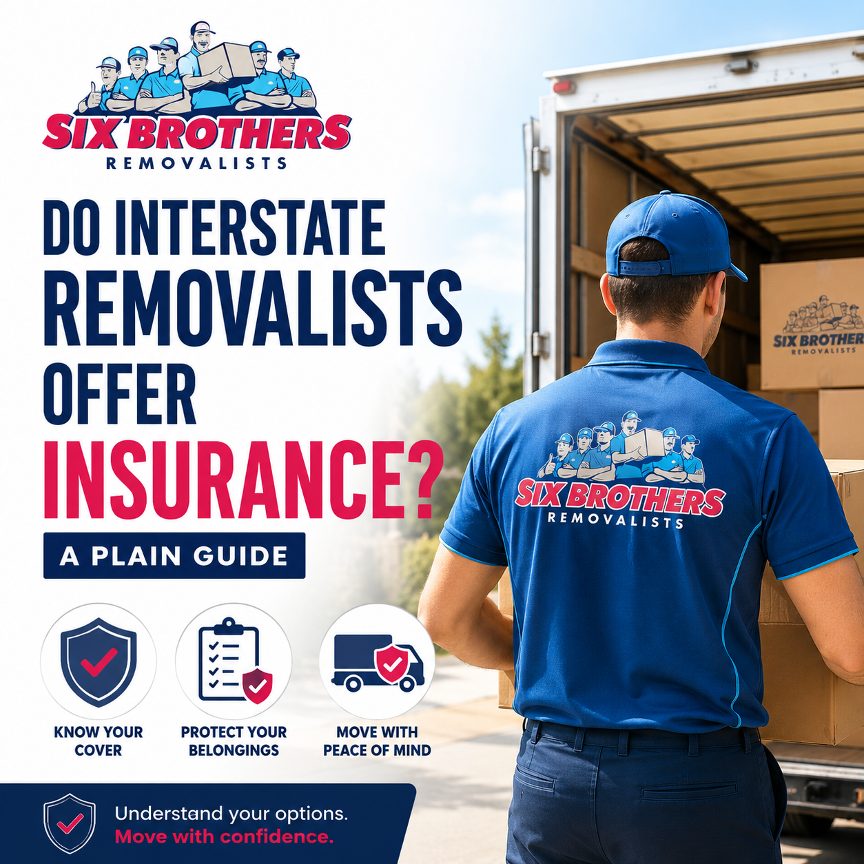 Image for do interstate removalists offer insurance by Six Brothers Removalists, showing cover and moving protection.
