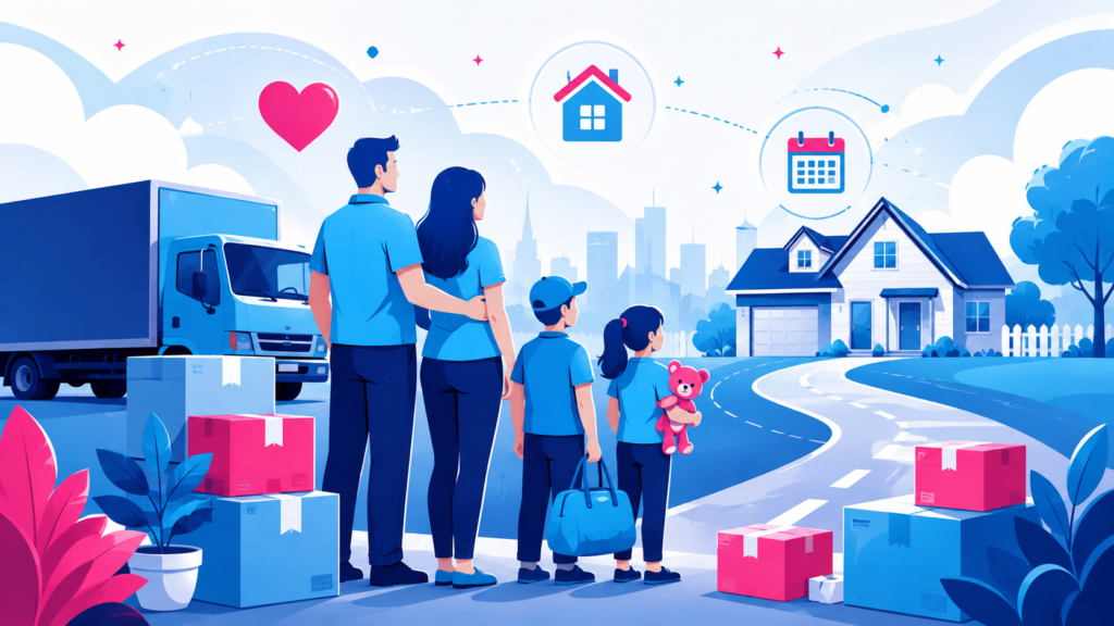 Help kids adjust after moving interstate with Six Brothers Removalists family moving cover image