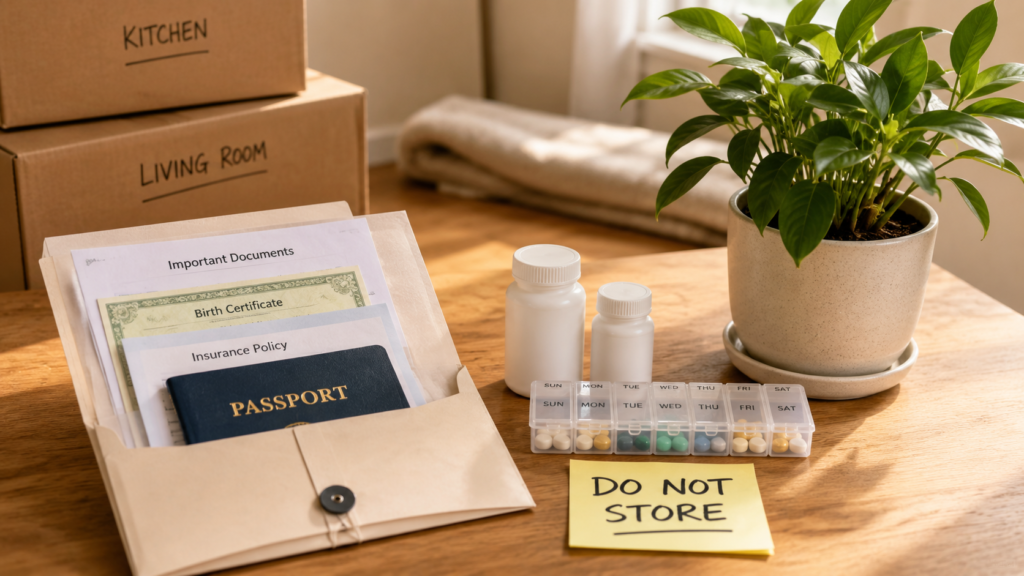 What to put in storage when moving interstate with Six Brothers Removalists do not store items