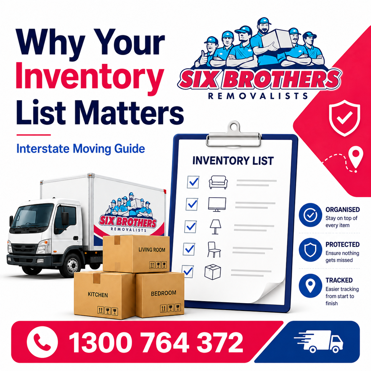 Why Your Inventory List Matters featured image by Six Brothers Removalists for interstate moving guidance.