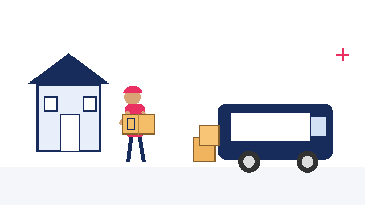 Animated guide showing how to move mirrors interstate safely with packing tips by Six Brothers Removalists