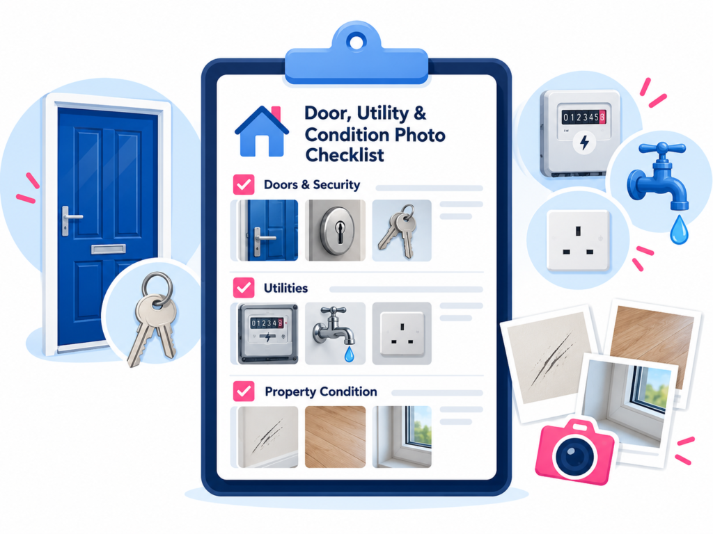 Door, utility and condition photo checklist for final house inspection checklist Australia by Six Brothers Removalists