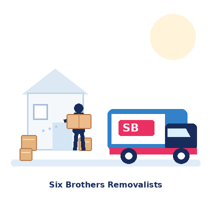 Outdoor Furniture Wrapping Materials for Sydney Heat – Six Brothers Removalists animated moving truck and boxes